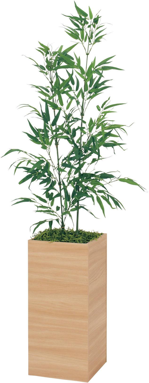 樹木プランター GR5021 バンブー H1600｜人工観葉植物 長鉢タイプ