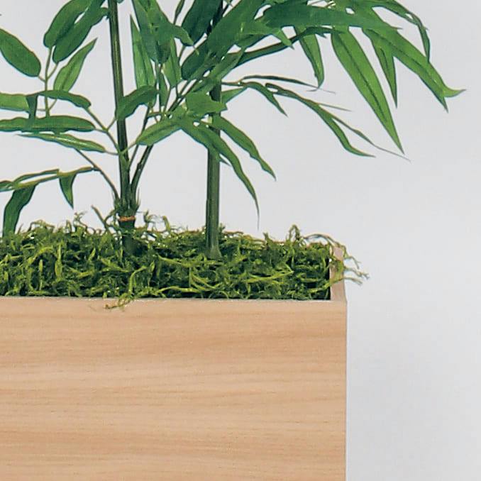 樹木プランター GR5021 バンブー H1600｜人工観葉植物 長鉢タイプ