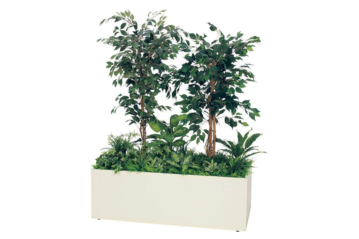 寄せ植えプランター GR5032 フィカスベンジャミン H1700｜人工観葉植物
