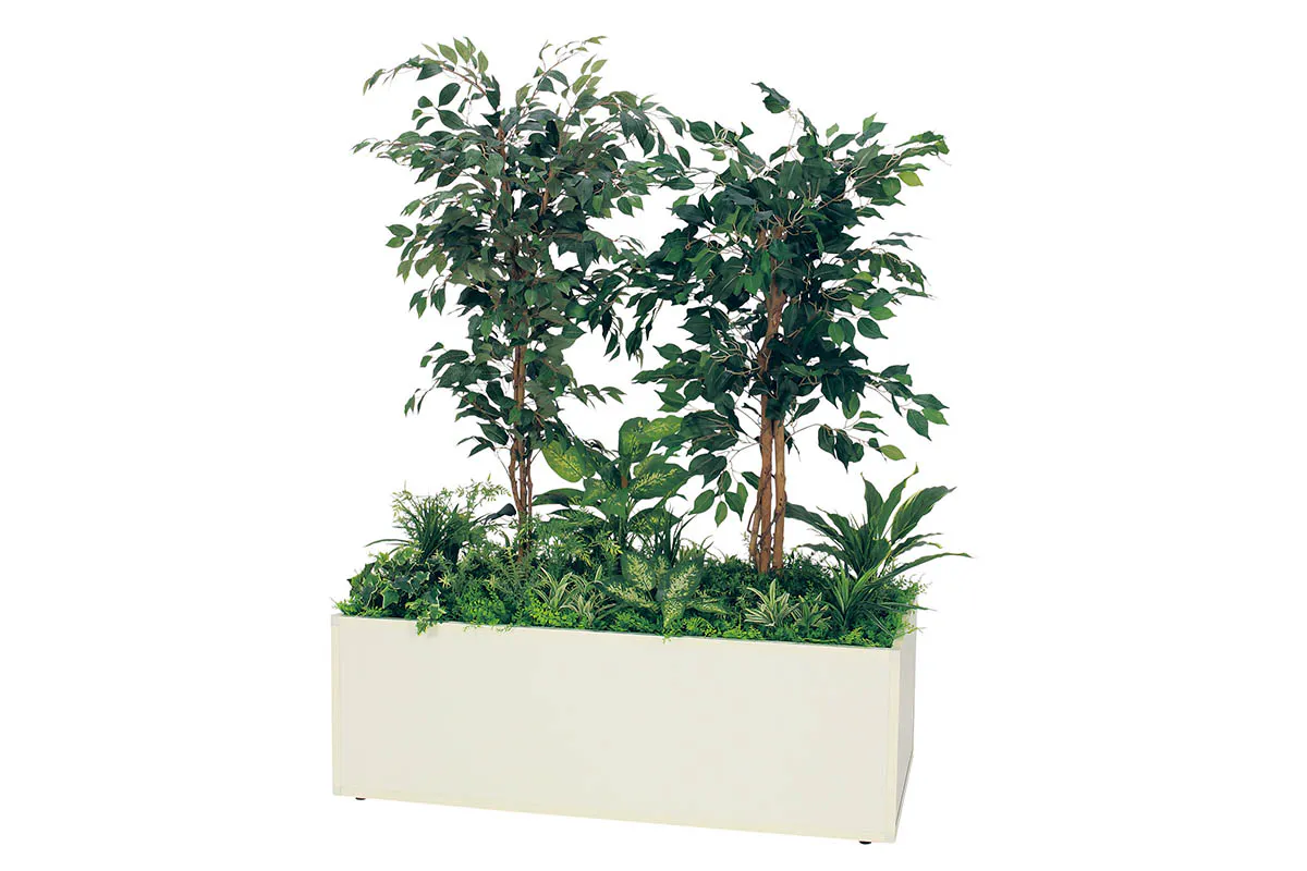 寄せ植えプランター GR5032 フィカスベンジャミン H1700｜人工観葉植物 