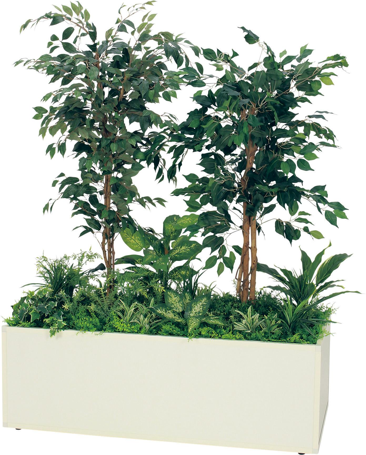 寄せ植えプランター GR5032 フィカスベンジャミン H1700｜人工観葉植物