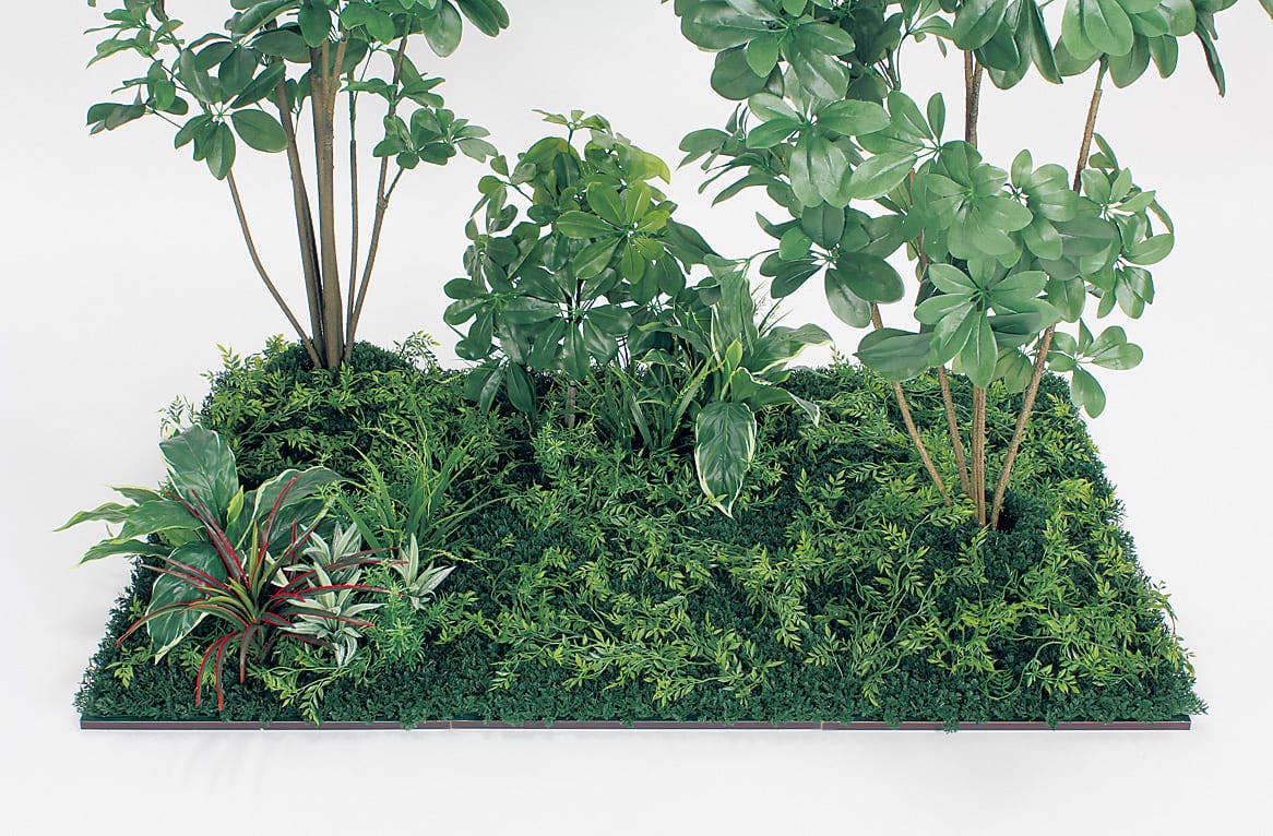 フロアグリーン GM5716 45角6連 シェフレラ H1800｜人工観葉植物 連接樹木