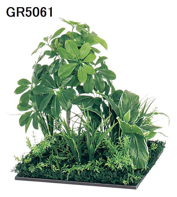 フロアグリーン GM5716 45角6連 シェフレラ H1800｜人工観葉植物 連接樹木