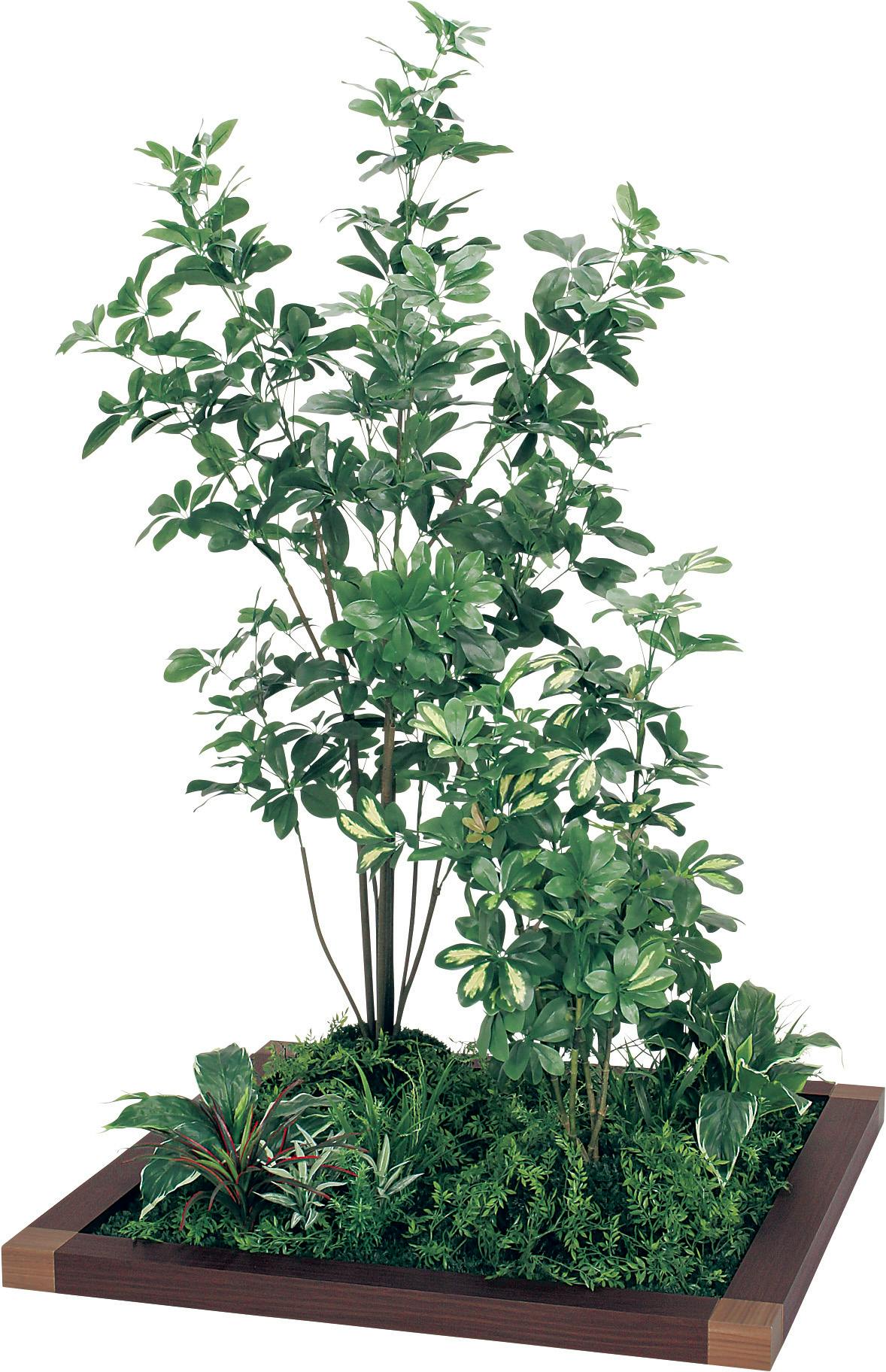 寄せ植えプランター GR5028 フィカスベンジャミン H1600｜人工観葉植物