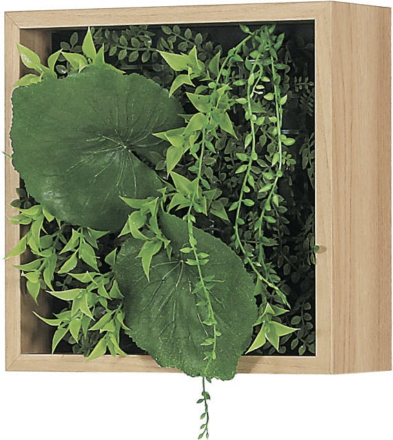 連接グリーン GM1754 4連｜フェイクグリーン 壁面緑化 BOX型 ナチュラル