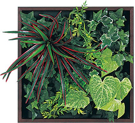 連接グリーン（単品） GR1082 38角｜フェイクグリーン 壁面緑化 BOX