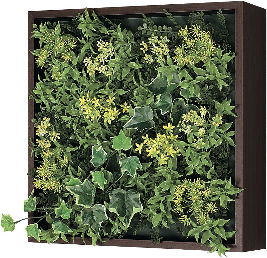 フェイクグリーン　スクエア 連接グリーン（単品） GR1082 38角｜フェイクグリーン 壁面緑化 BOX