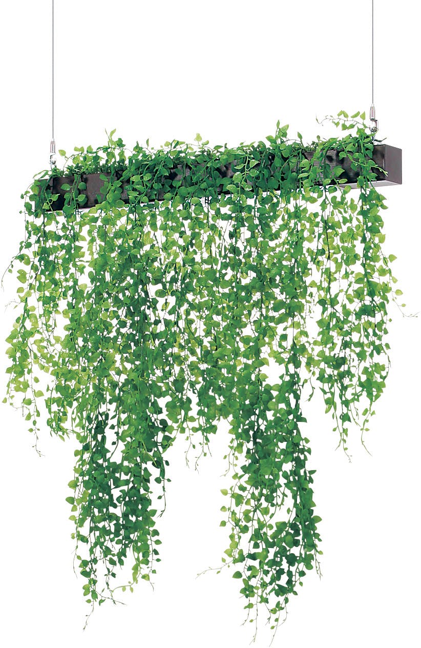 ハンギングポット GR4442｜フェイクグリーン 天吊りポット 片側のみ