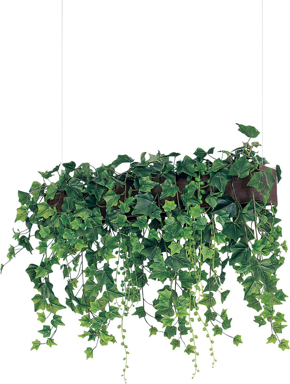 ハンギングポット GR4448｜フェイクグリーン 天吊りポット 両側から