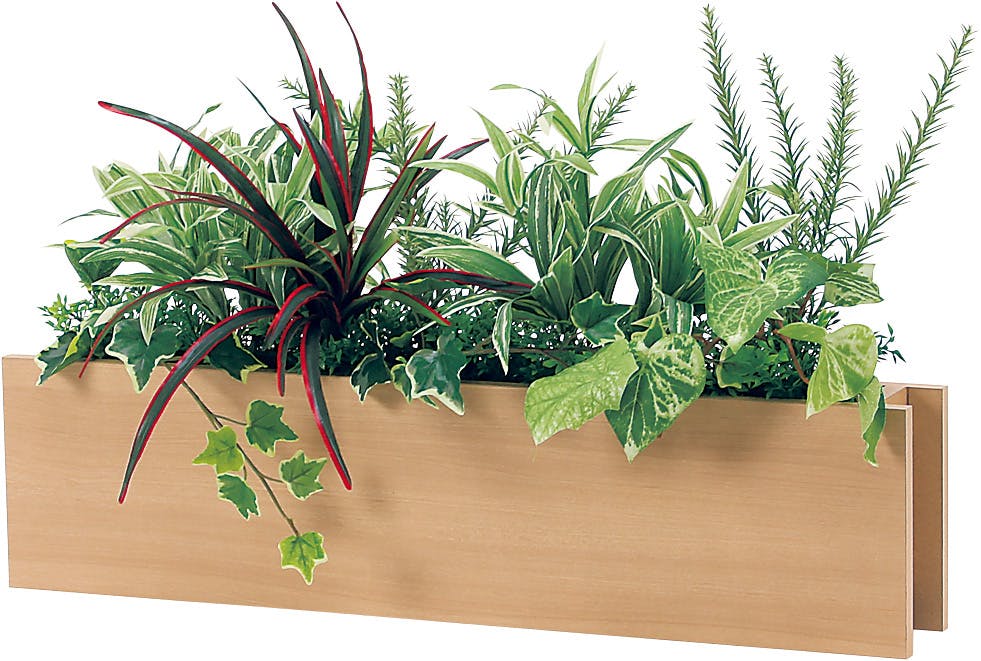 卓上ポット GR4462｜フェイクグリーン 卓上間仕切りポット シンプル