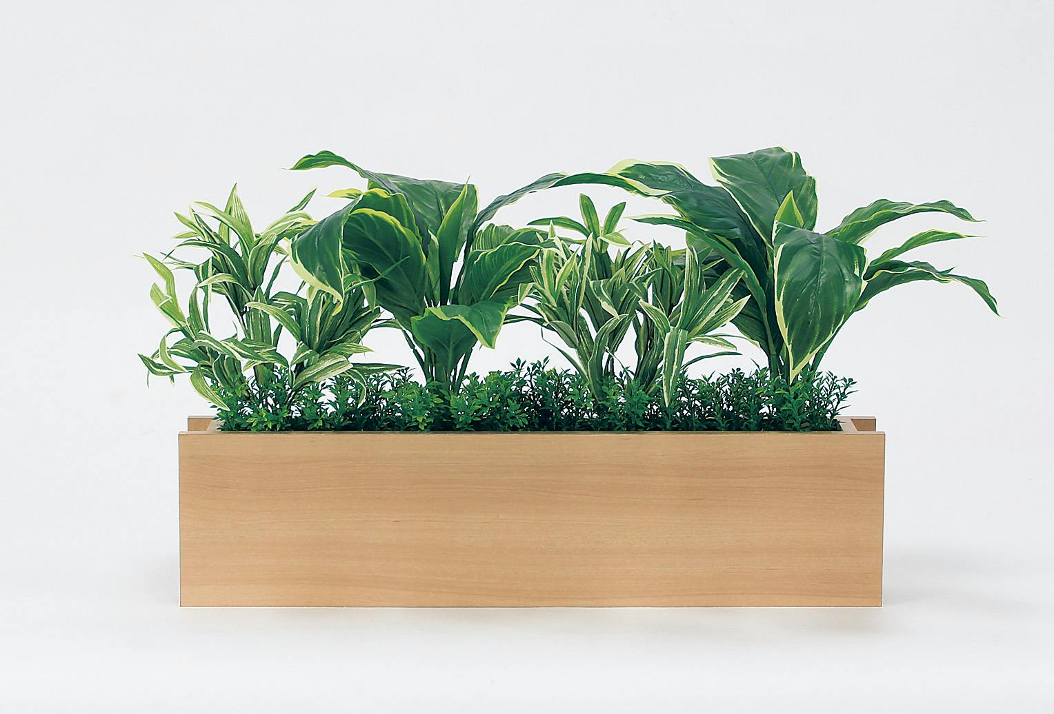 フェイクグリーン　スクエア 卓上ポット GR4464｜フェイクグリーン 卓上間仕切りポット シンプル