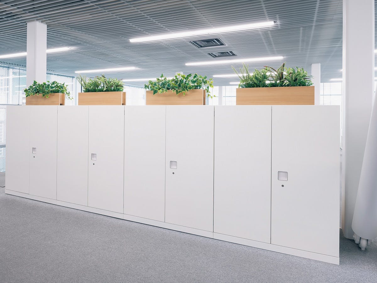 卓上ポット GR4464｜フェイクグリーン 卓上間仕切りポット シンプル