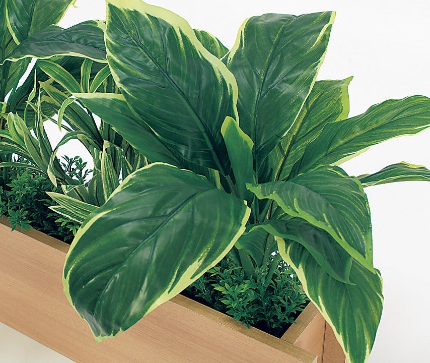 卓上ポット GR4465｜フェイクグリーン 卓上間仕切りポット シンプル