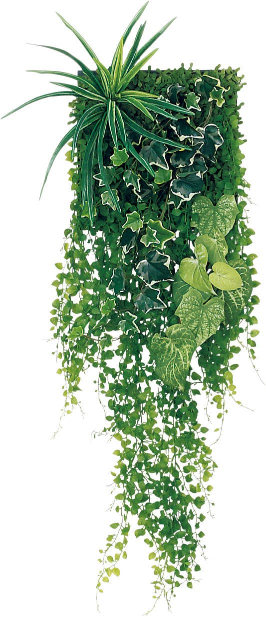 連接グリーン(単品) GR1233 25角｜フェイクグリーン 壁面緑化 しだれ