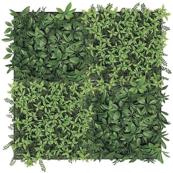 連接グリーン GM1684 45角4連｜フェイクグリーン 壁面緑化 プレーン