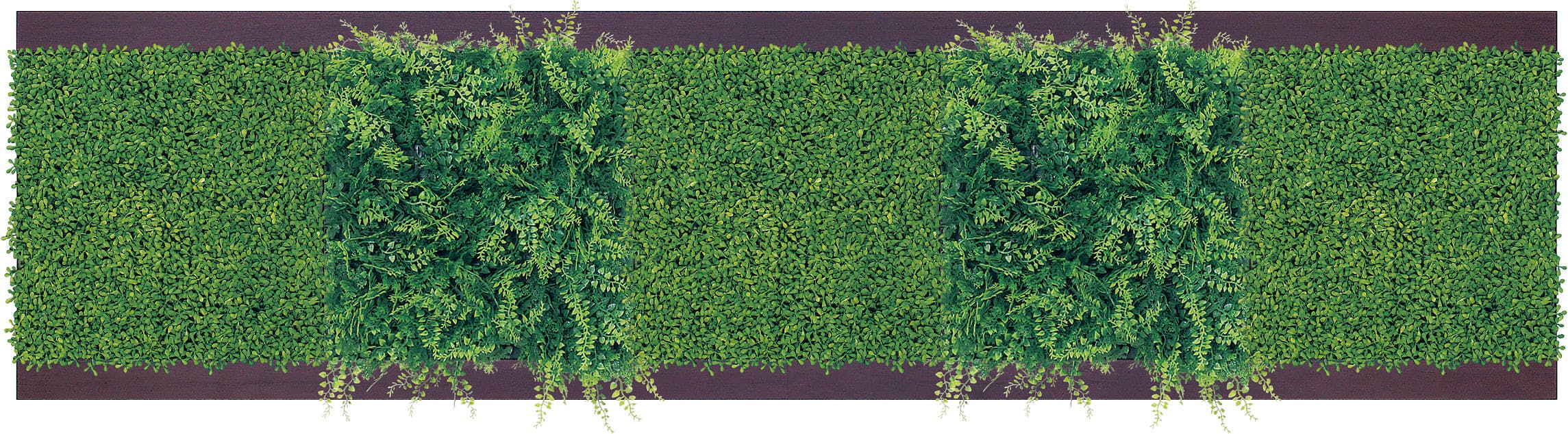 連接グリーン 人工観葉植物 フェイクグリーン 30角 GR1149 連接グリーン GM1691 30角3連｜フェイクグリーン 壁面緑化 プレーン