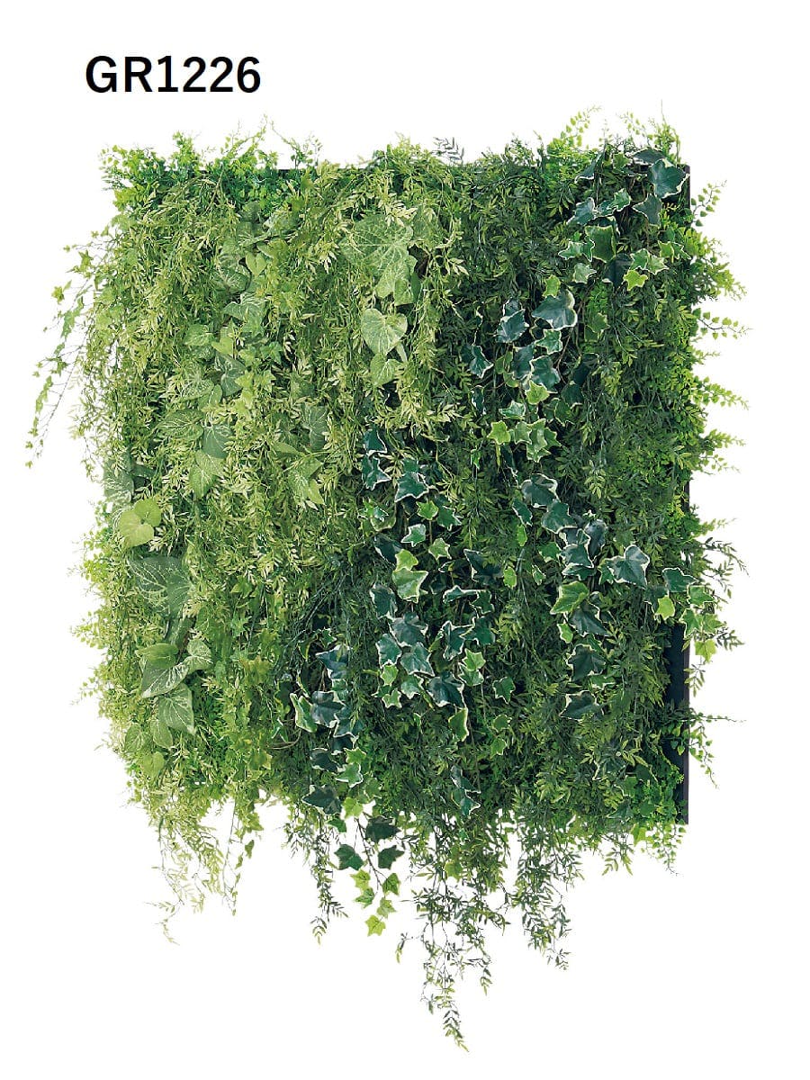 連接グリーン GM1835 90角3連｜フェイクグリーン 壁面緑化 しだれタイプ