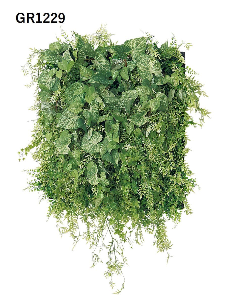 フェイクグリーン 連接グリーン GM1834 60角3連｜フェイクグリーン 壁面緑化 しだれタイプ