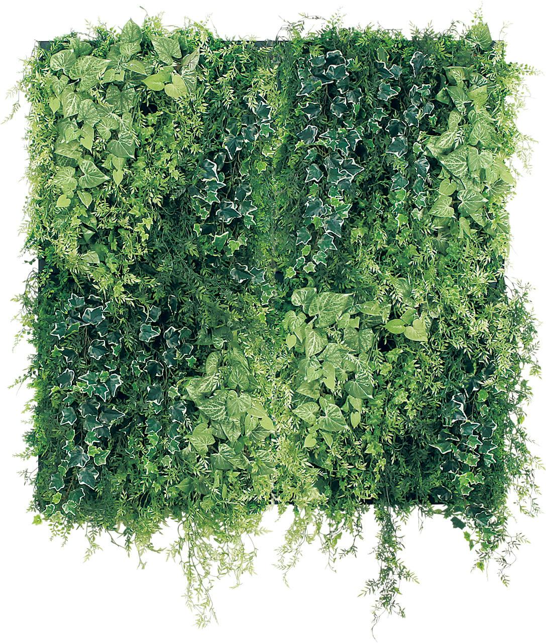 連接グリーン GM1836 60角4連｜フェイクグリーン 壁面緑化 しだれタイプ