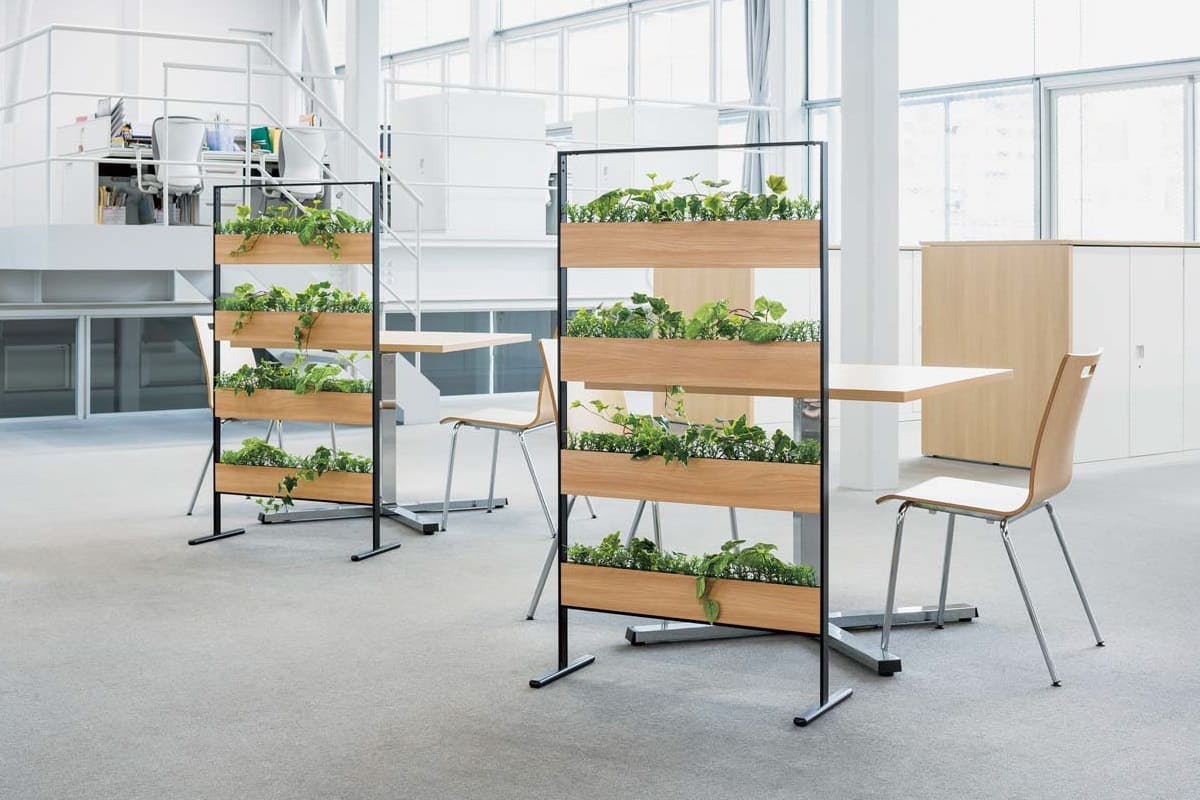 パネルパーテーション ルーバータイプ GR2003×2｜グリーンモード