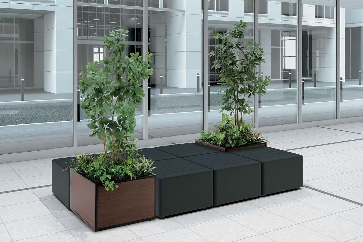 植木 人工樹木 寄せ植えプランター GR5035×1、GR5036×1｜グリーンモード