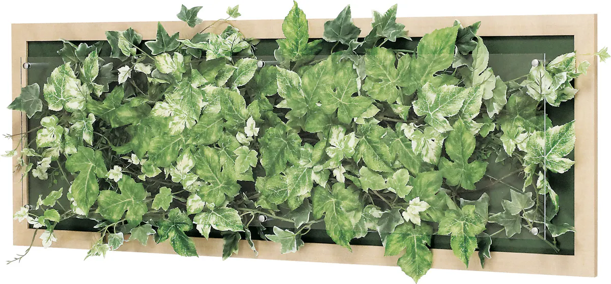 ウォールグリーン GR3356 ｜フェイクグリーン 壁掛け 木目フレーム  