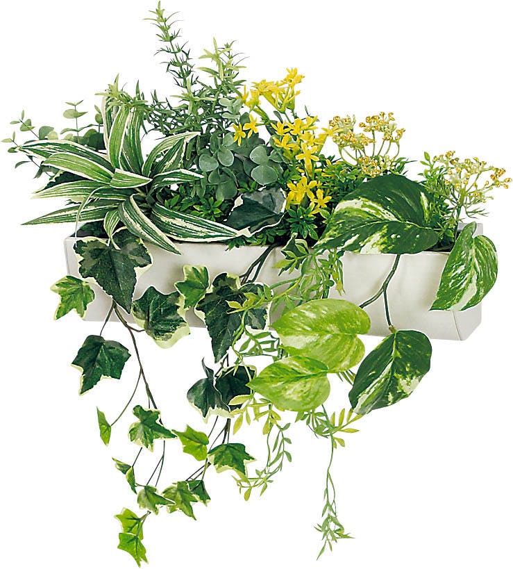 マグネットグリーン GM1864 4連｜フェイクグリーン 壁面緑化