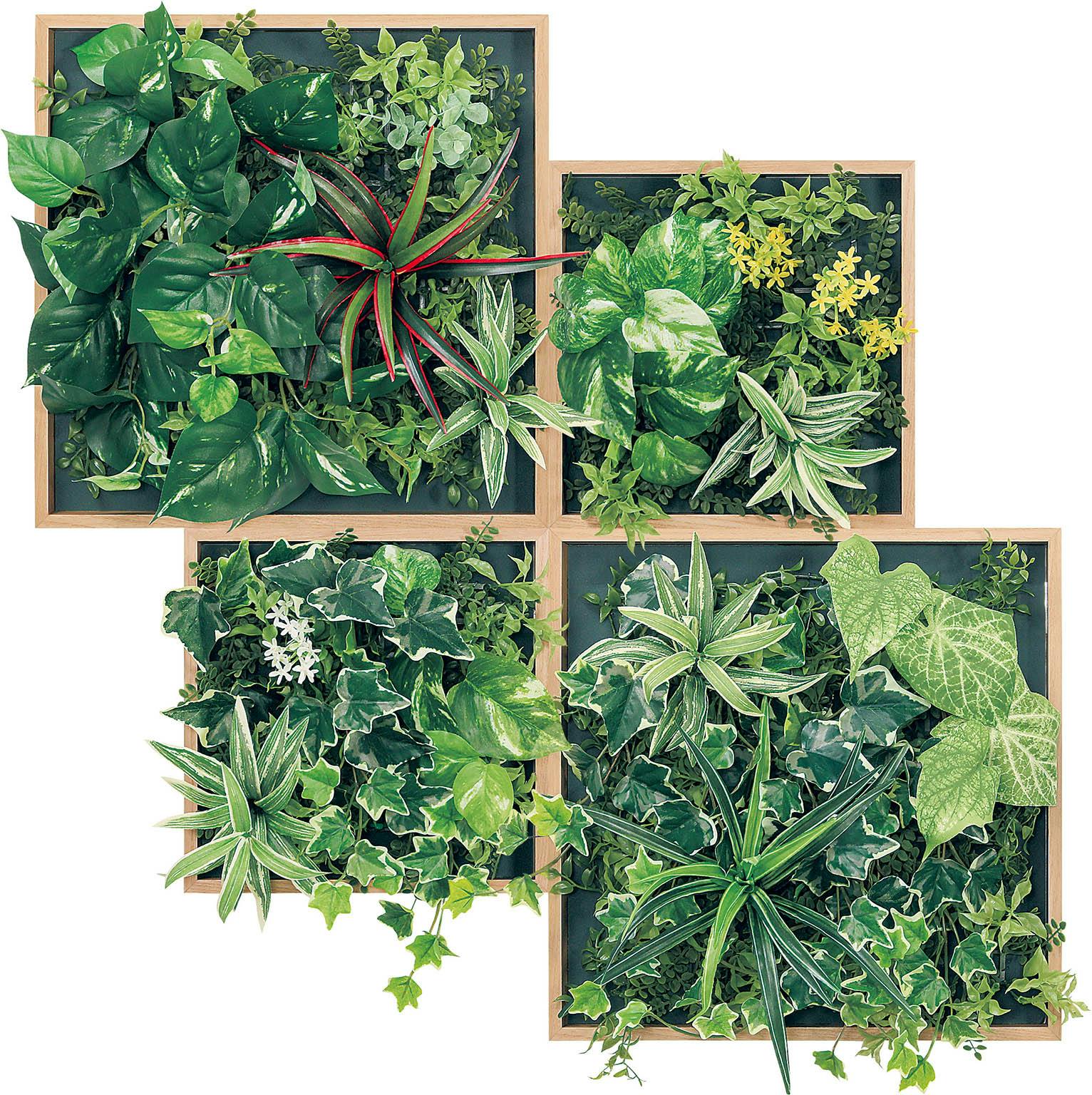 メイプルページ マグネットグリーン GM1864 4連｜フェイクグリーン 壁面緑化