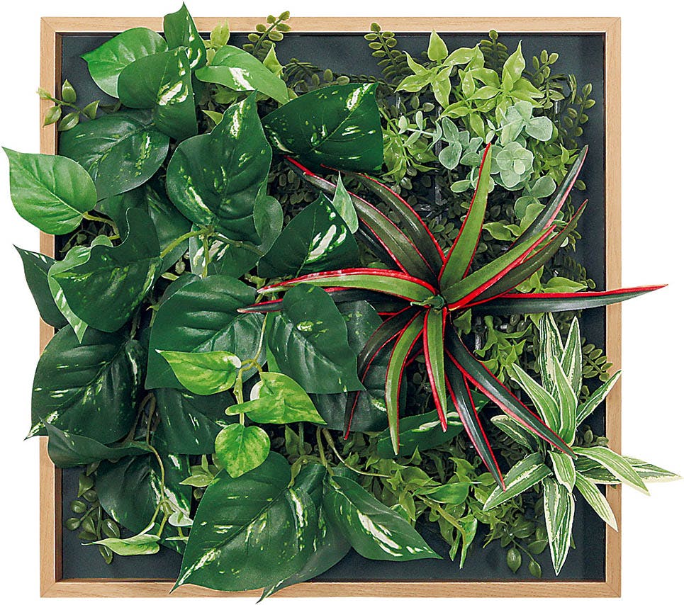 マグネットグリーン GM1864 4連｜フェイクグリーン 壁面緑化