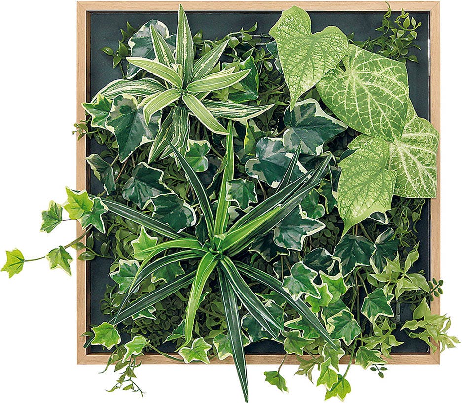 マグネットグリーン GM1864 4連｜フェイクグリーン 壁面緑化