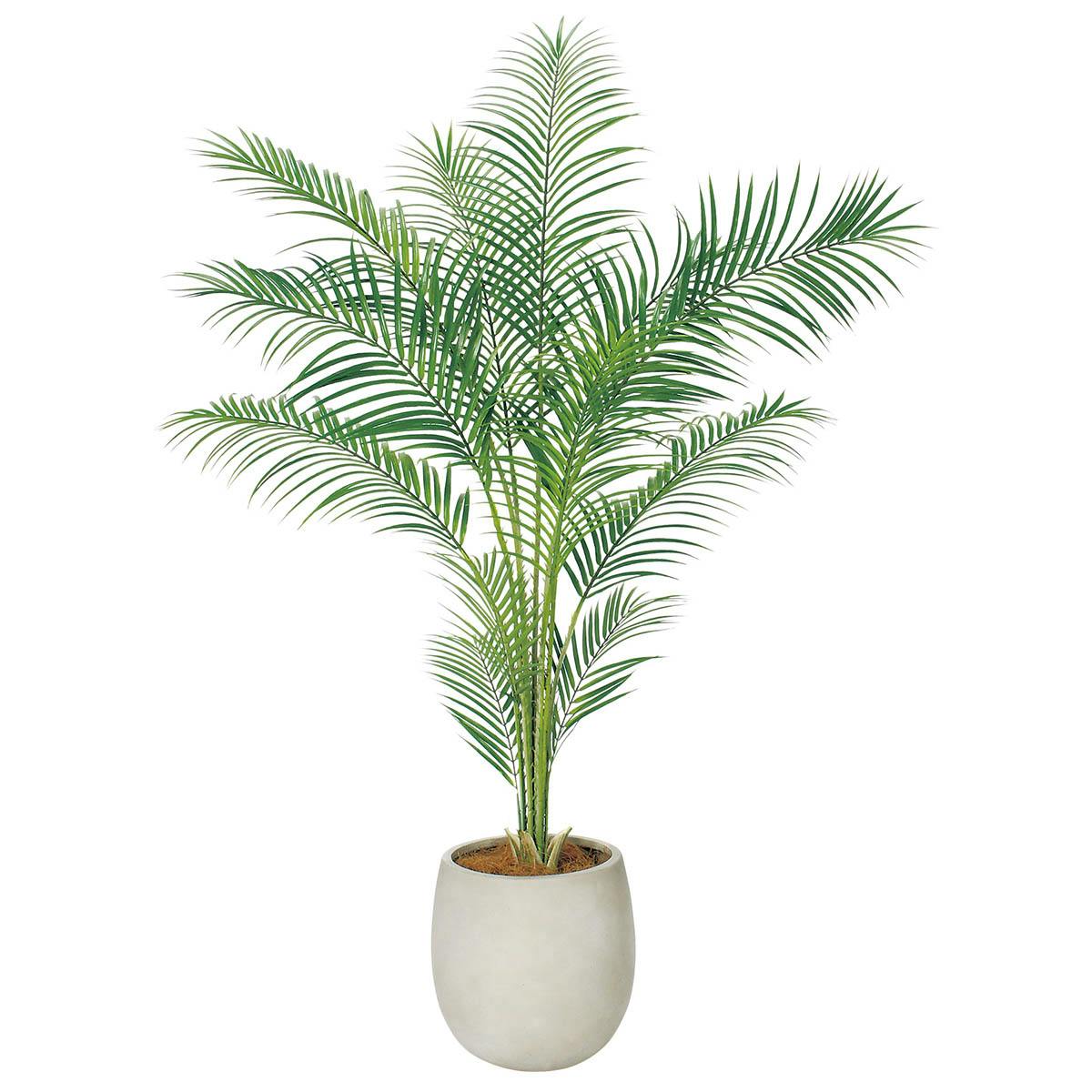 樹木プランター GR5104 H1550 アレカヤシ｜人工観葉植物 小丸鉢タイプ
