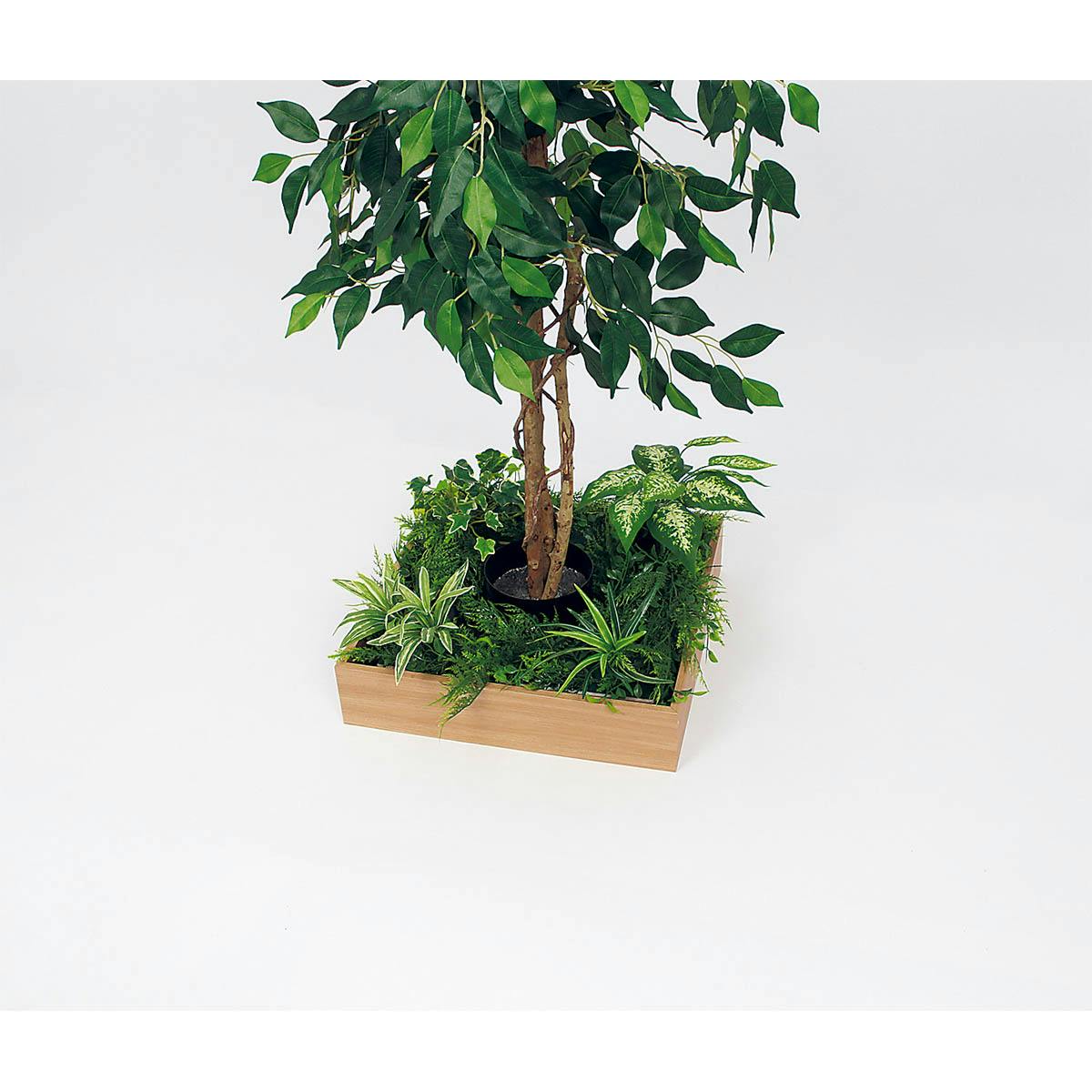 テーブル樹木 GR5121 H1200 フィカスベンジャミン｜人工観葉植物 角