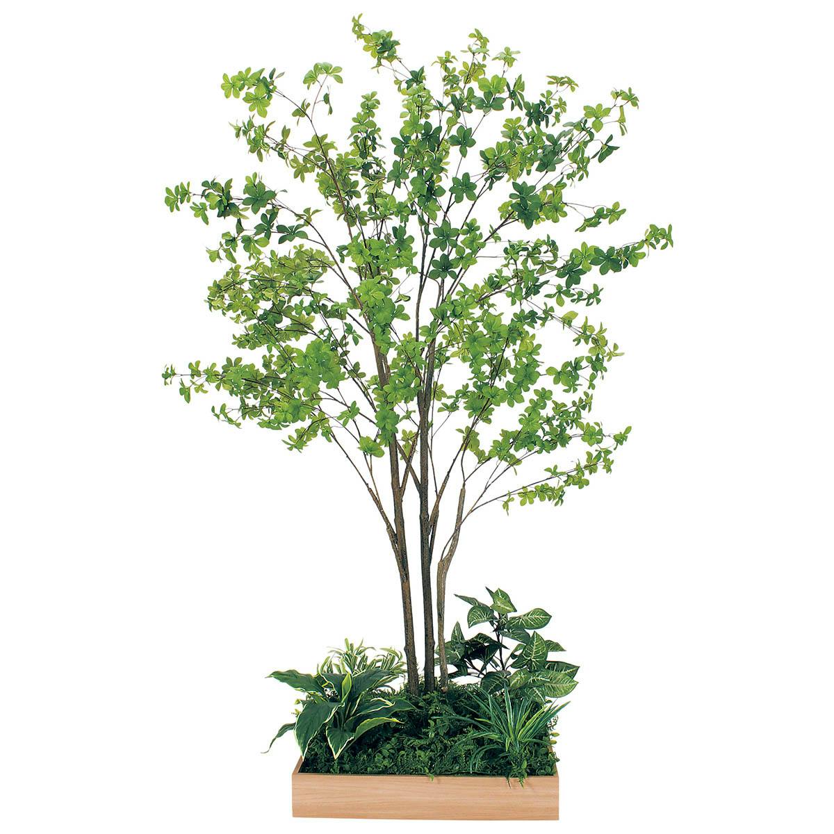 テーブル樹木 GR5132 H1800 ドウダン｜人工観葉植物 角タイプ 60角