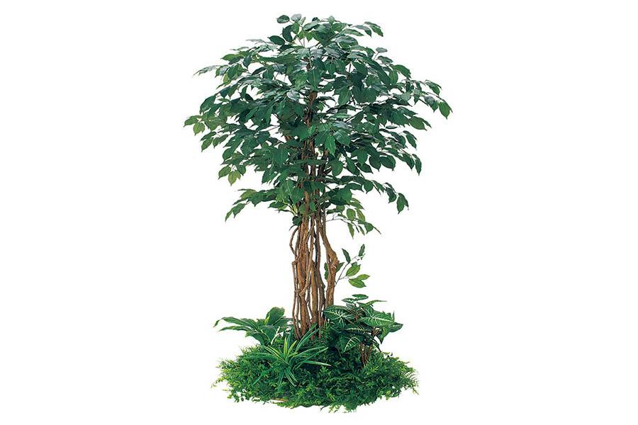 テーブル樹木 GR5146 H1800 ドウダン｜人工観葉植物 円タイプ 60Ф