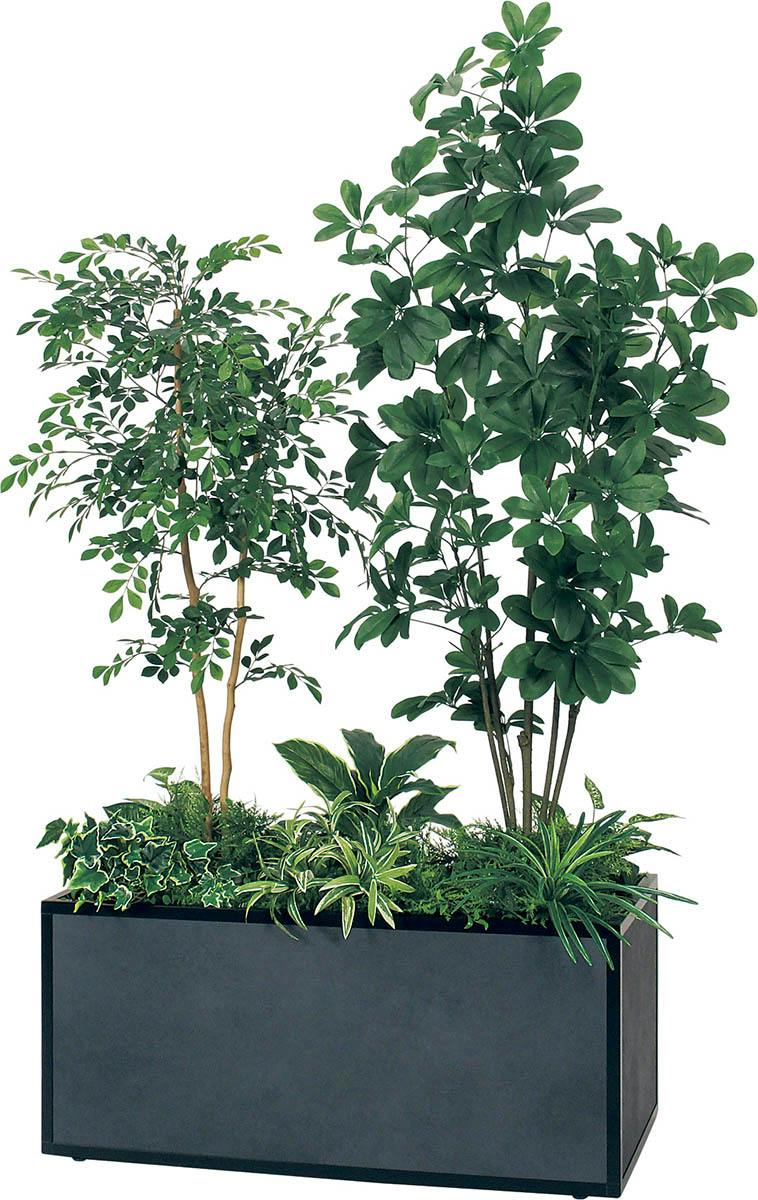 寄せ植えプランター GR5029 フィカスベンジャミン H1700｜人工観葉植物