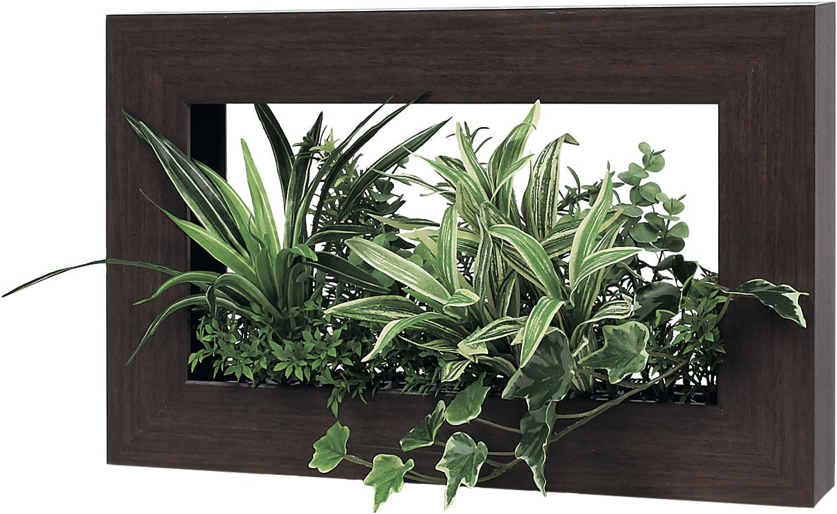 卓上ポット GR4406 ｜フェイクグリーン 卓上 アートパネル風 セピア