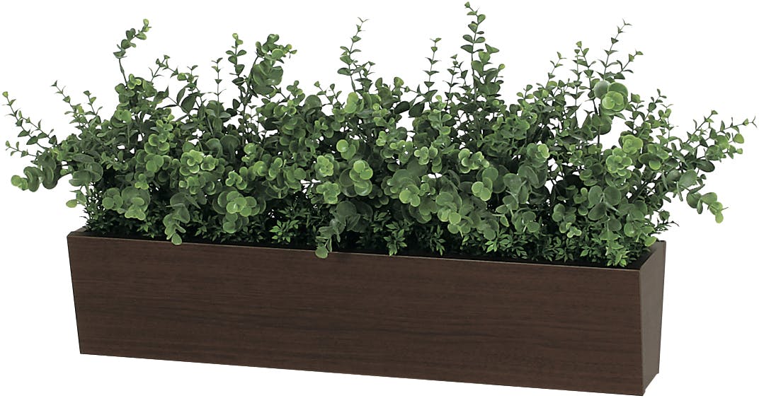 卓上間仕切りポット GR4304 ｜フェイクグリーン 卓上 斜めボックス(中