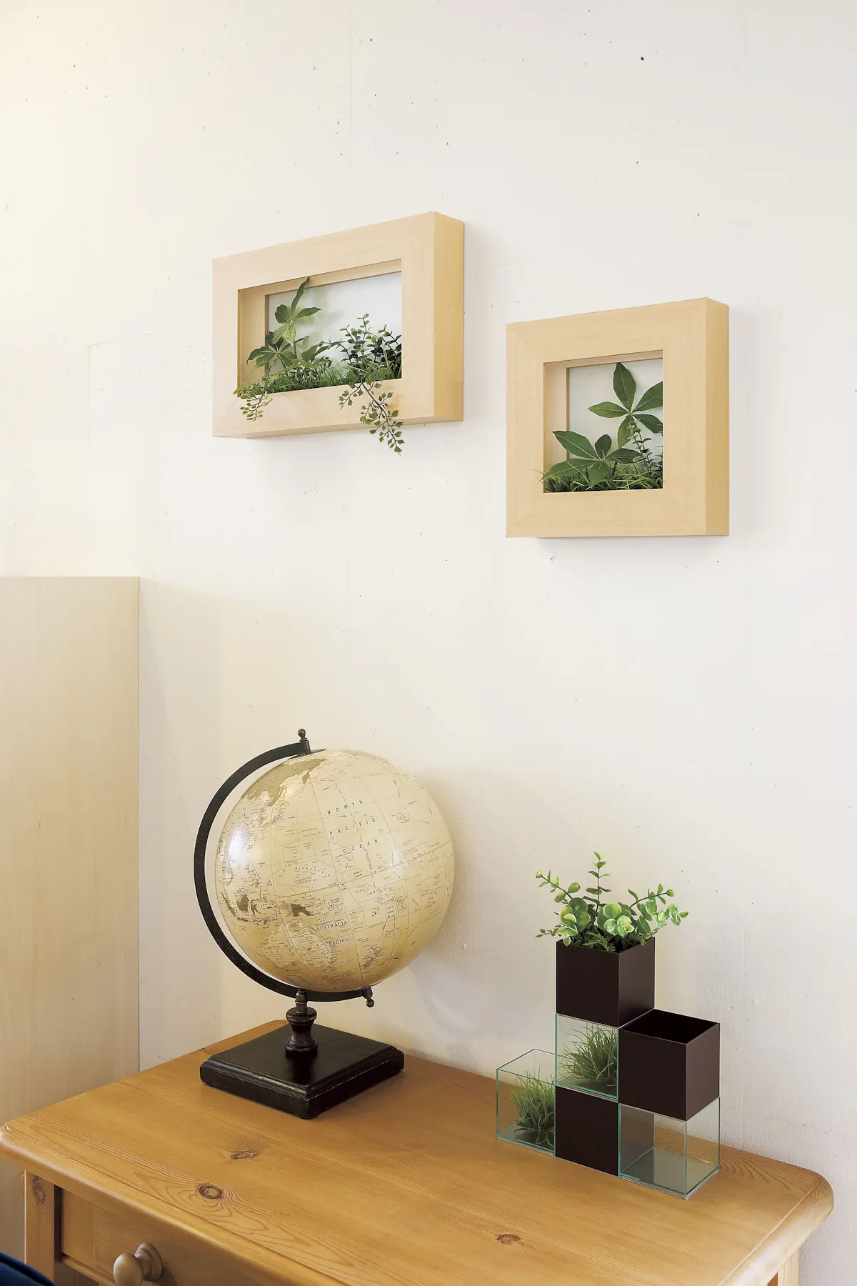 ウォールポット GR4023 ｜フェイクグリーン 壁掛け アートパネル風  