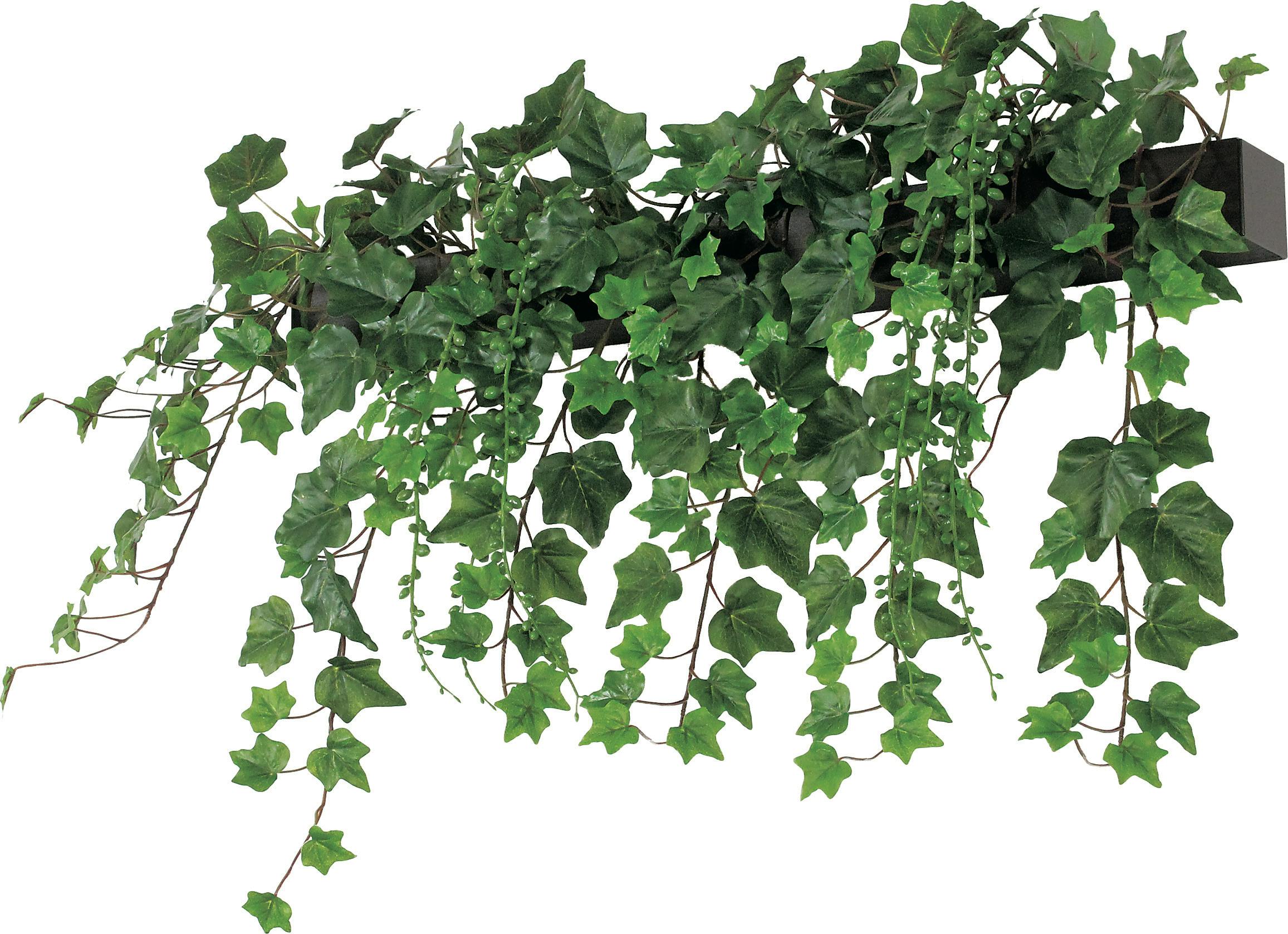 デザインポット GR4074 ｜フェイクグリーン 壁付け しだれ セピア