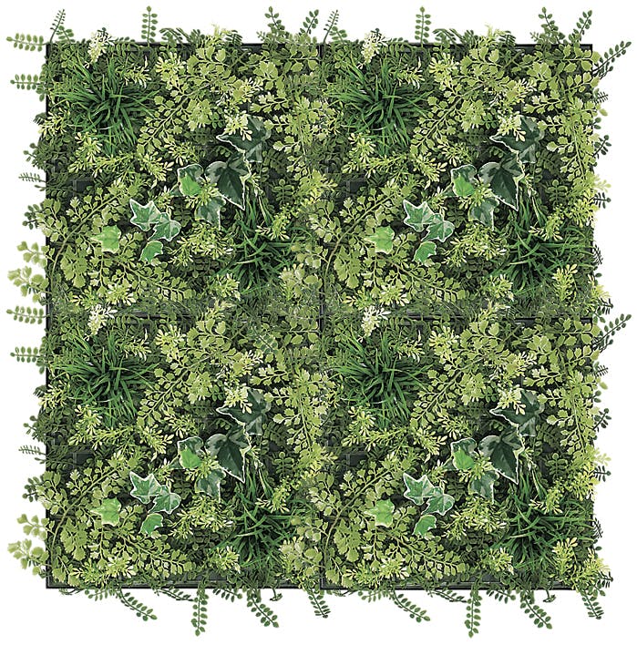 連接グリーン GM1686 30角4連｜フェイクグリーン 壁面緑化 プレーン