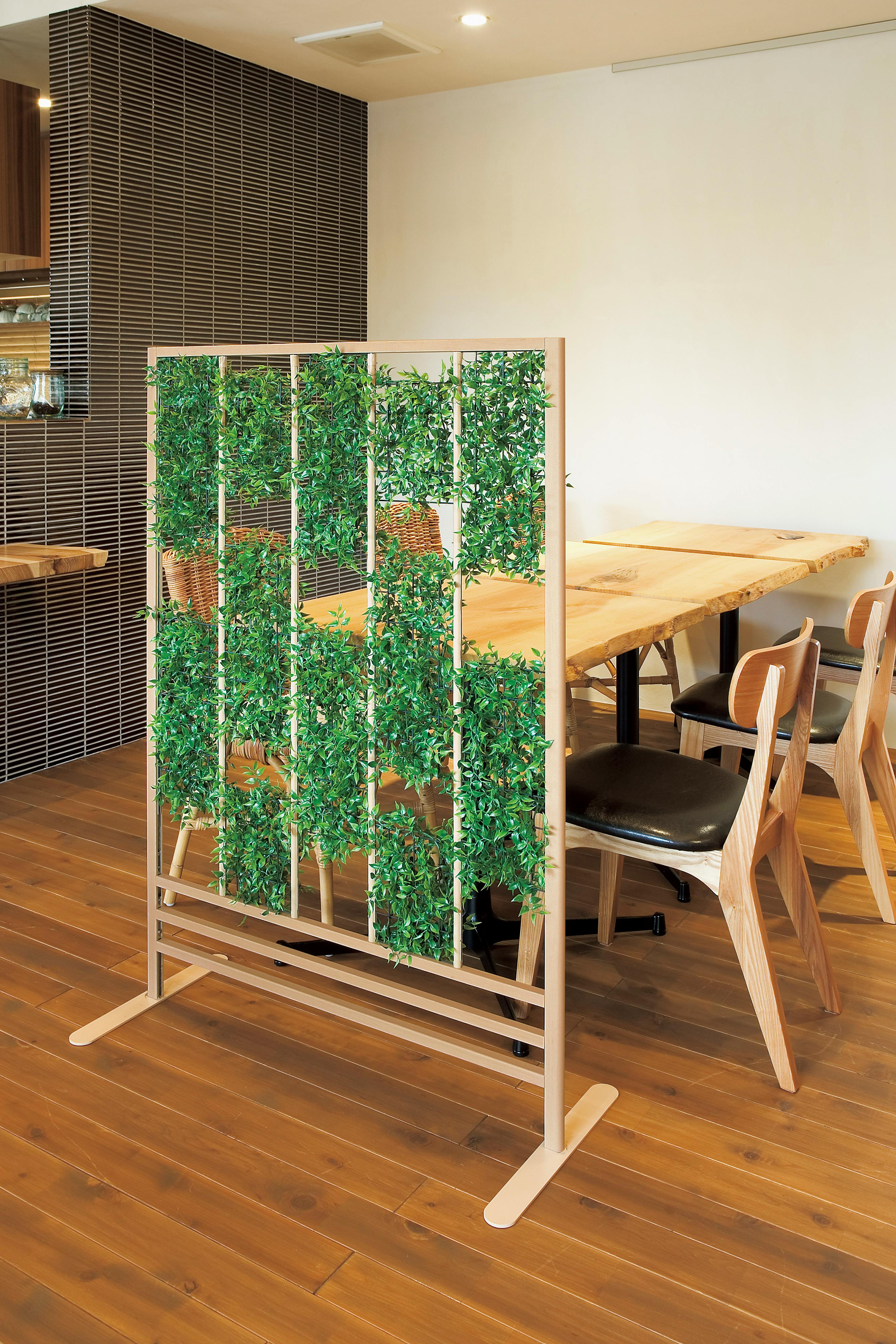 緑のパーテーション パネルパーテーション GR2436 ｜フェイクグリーン パーテーション