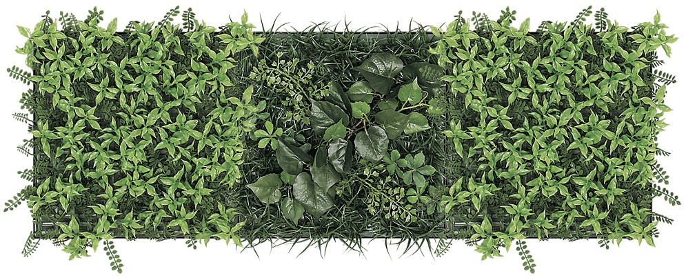 連接グリーン GM1691 30角3連｜フェイクグリーン 壁面緑化 プレーン