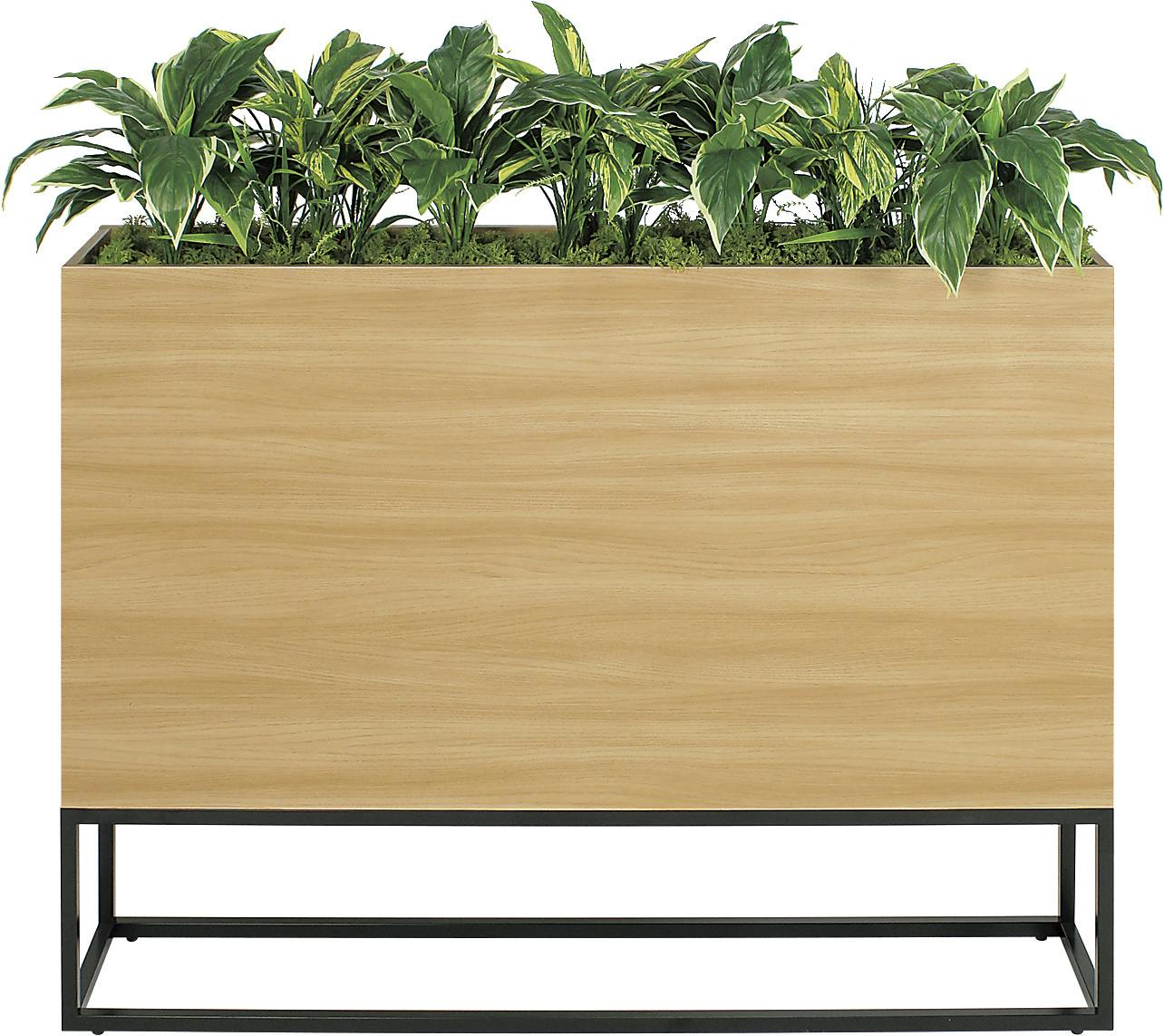 BOXプランター GR2281 ｜フェイクグリーン パーテーション アイアン