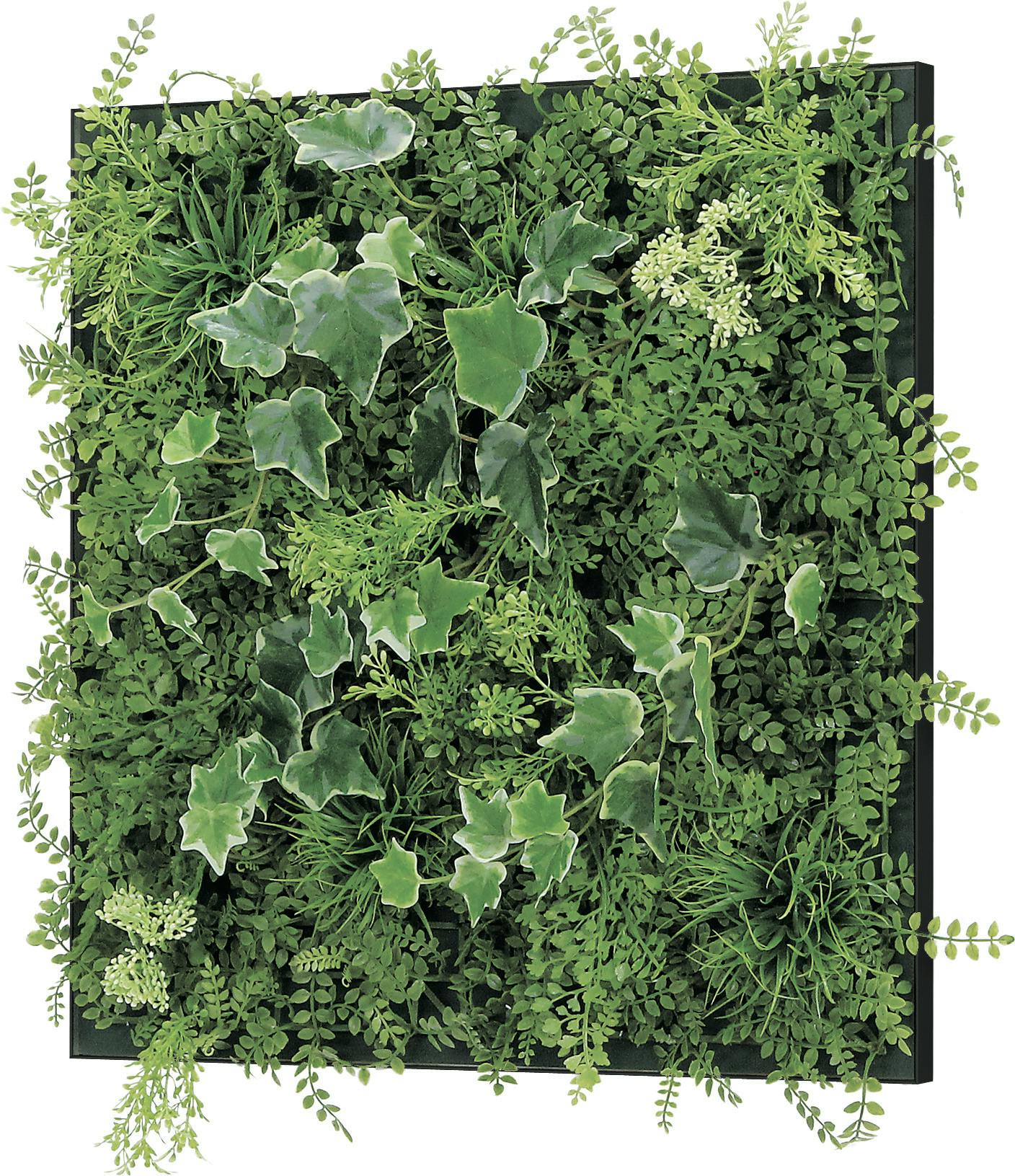 ウォールグリーン 連接グリーン（単品） GR1078 38角｜フェイクグリーン 壁面緑化 BOX