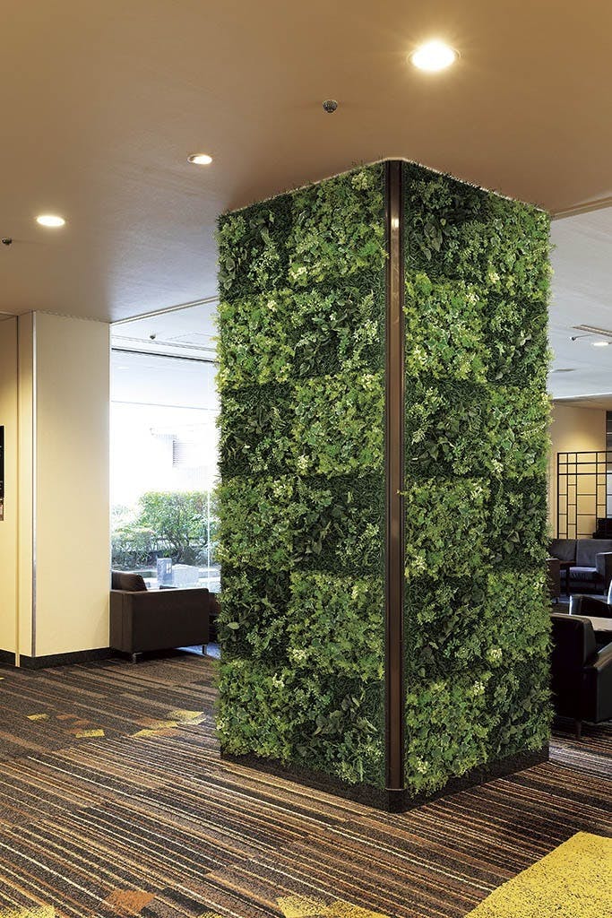 連接グリーン（単品） GR1018 45角｜フェイクグリーン 壁面緑化 プレーン