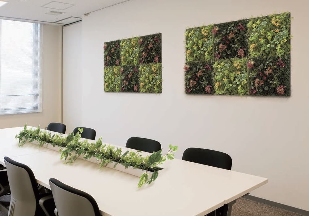 連接グリーン（単品） GR1023 60角｜フェイクグリーン 壁面緑化 プレーン