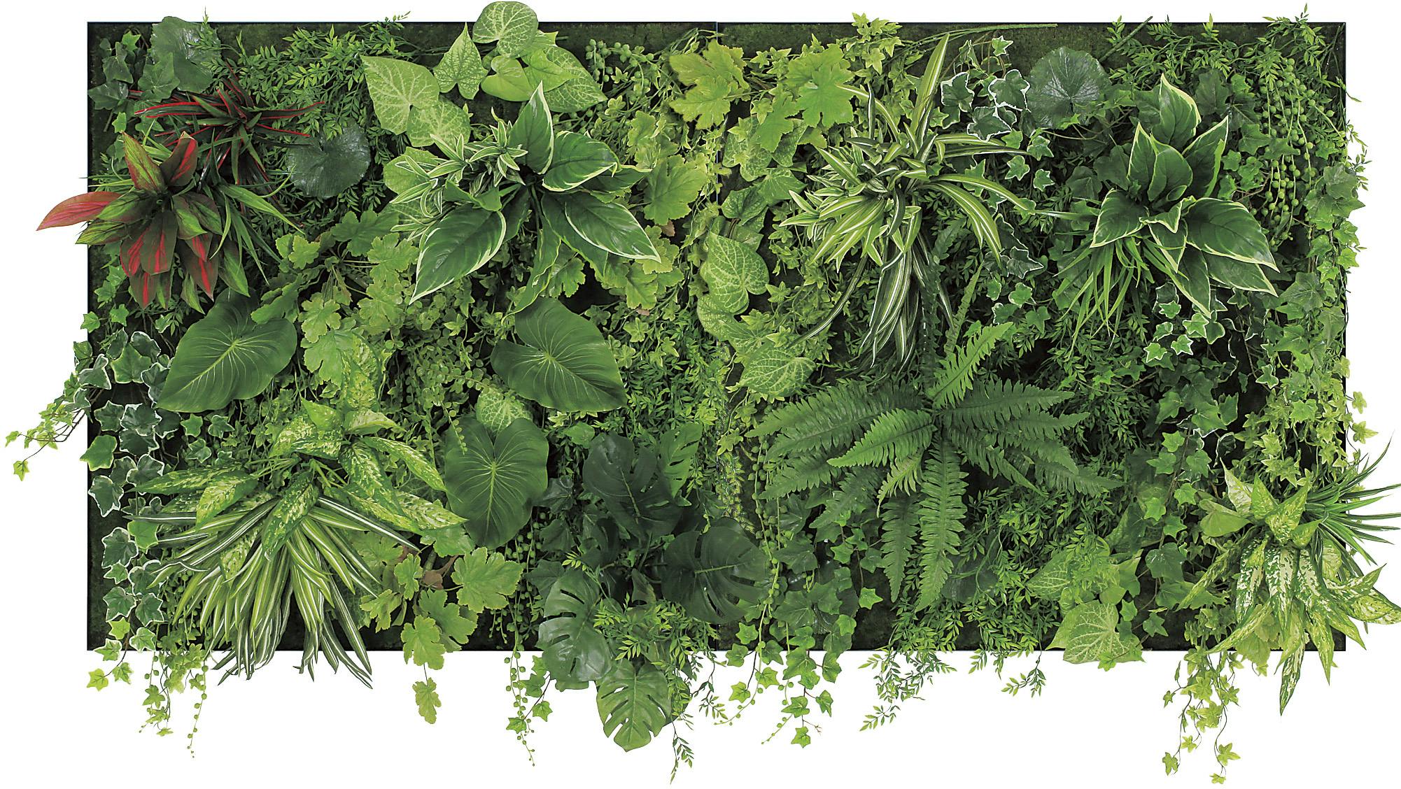 連接グリーン GM1552 90角2連｜フェイクグリーン 壁面緑化 ボリューム