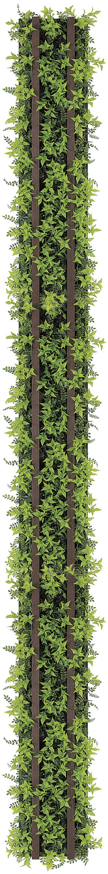 連接グリーン(単品) GR1098 23-90｜フェイクグリーン 壁面緑化 木桟