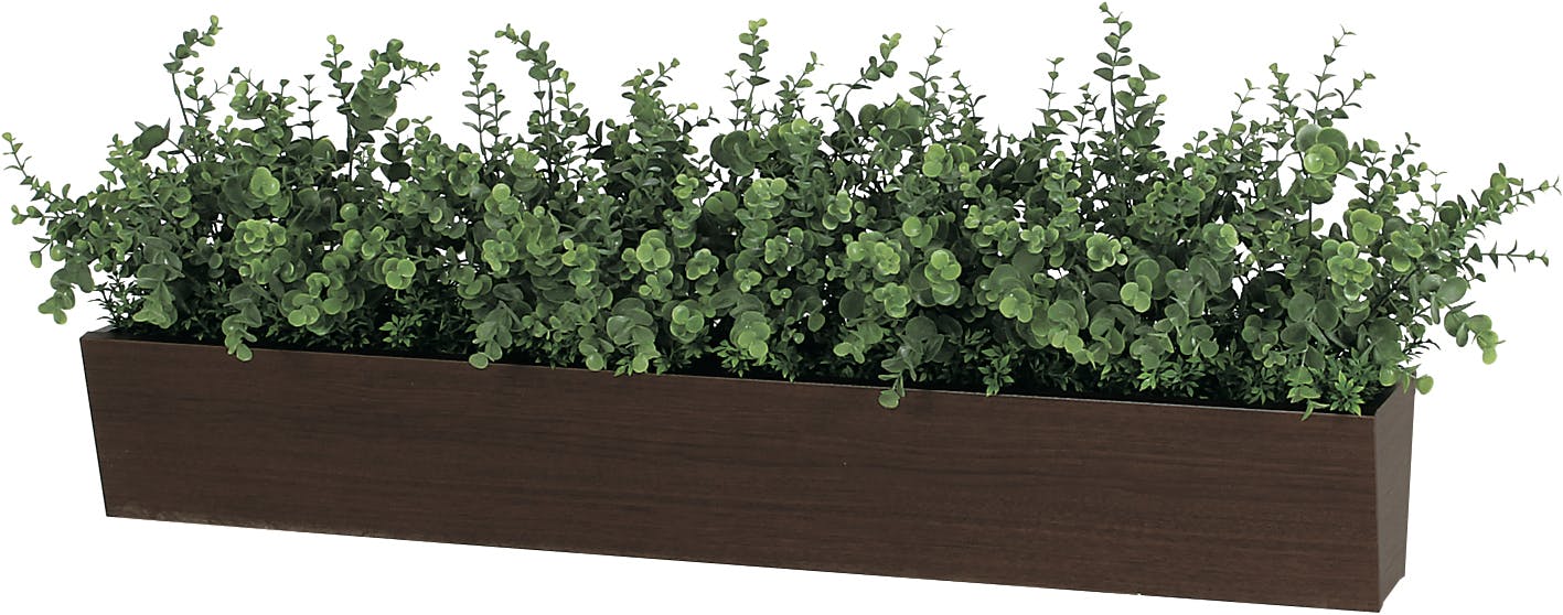 卓上間仕切りポット GR4306 ｜フェイクグリーン 卓上 斜めボックス(中