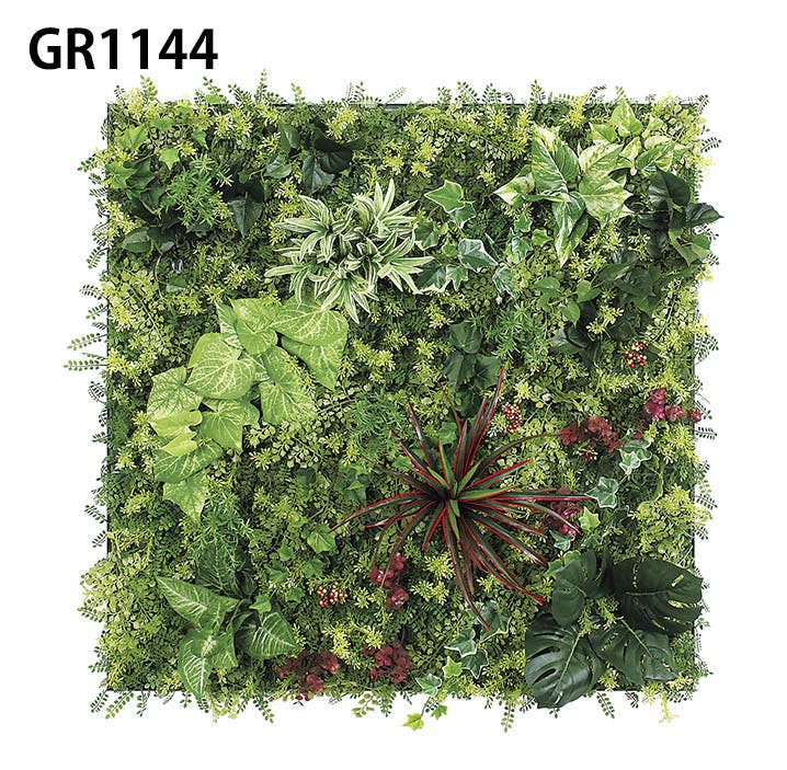 連接グリーン GM1680 90角4連｜フェイクグリーン 壁面緑化 彩り豊か